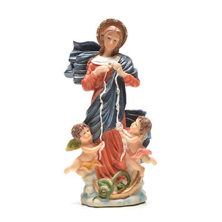 Mary undoer of knots resin statue
