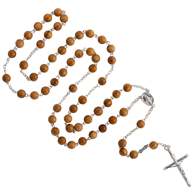 Olive wood rosary bead