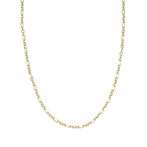 Figaro Chain in Golden Sterling Silver