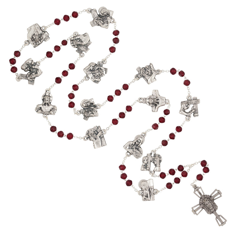 Stations of the cross chaplet in metal
