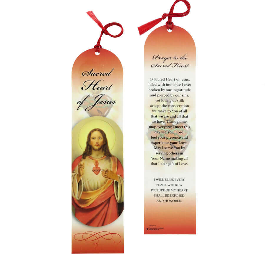 Sacred Heart of Jesus Christian Bookmark | Savelli Religious