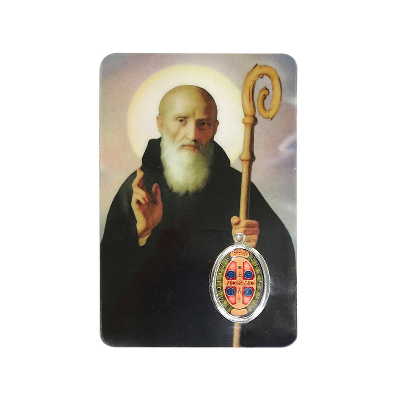 St Benedict Prayer Card