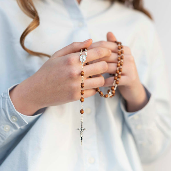Wooden beads rosary